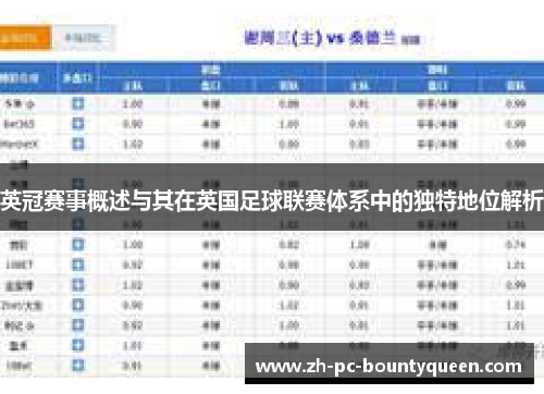 英冠赛事概述与其在英国足球联赛体系中的独特地位解析 英冠赛事概述与其在英国足球联赛体系中的独特地位解析